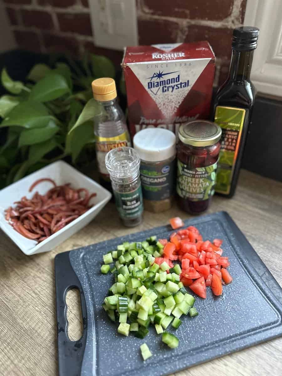 Mediterranean Salad Ingredients